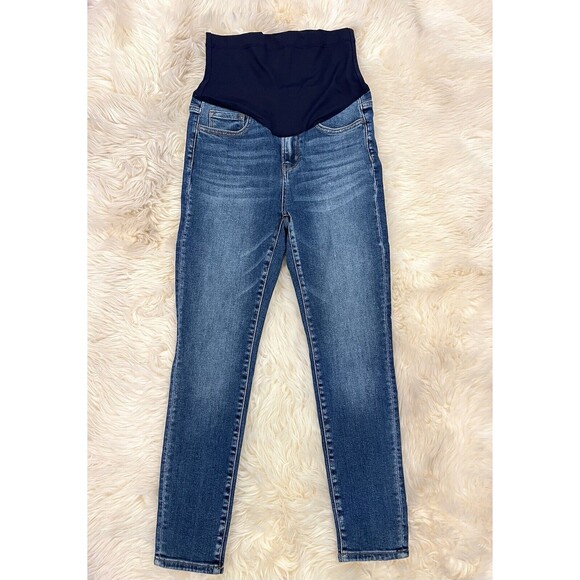 Pinkblush Medium Wash Stretch Skinny Maternity Jeans size 25 Blue - Picture 2 of 11
